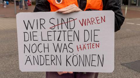 Demonstration der "Letzten Generation"