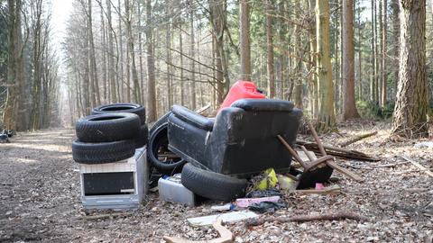 Illegale Müllentsorgung im Wald