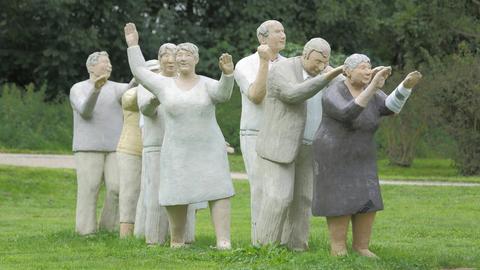 Skulptur "Polonaise" von Christel Lechner im Skulpturenpark Eschborn