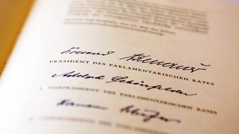 Grundgesetz Parlamentarischer Rat Konrad Adenauer