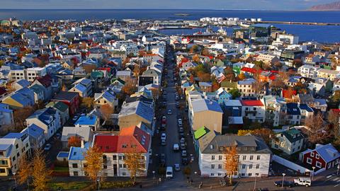 Blick auf Reykjavík