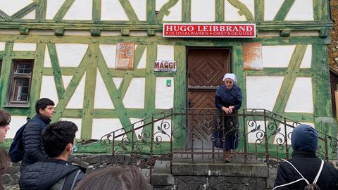 Schülerinnen und Schüler im Hessenpark