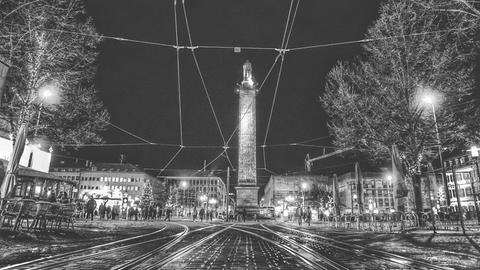 Der Luisenplatz in Darmstadt