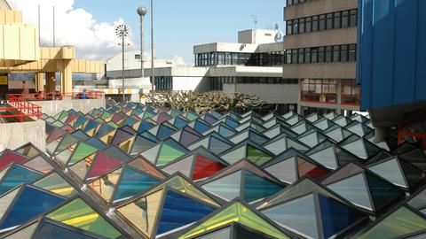 Otto Piene: Glasdach über dem Foyer der Universität Konstanz, 1970