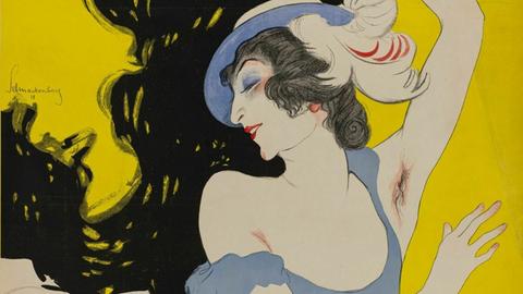 Walter Schnackenberg, Lena Amsel, Detail aus der Ausstellung "Plakatfrauen Frauenplakate" im Museum Wiesbaden