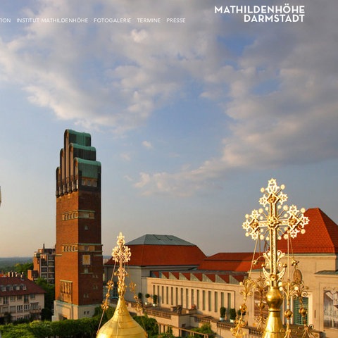 Screenshot Homepage www.mathildenhoehe.eu