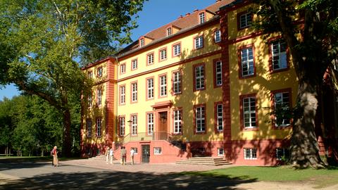 Luftbild von Schloß Hallenburg in Schlitz